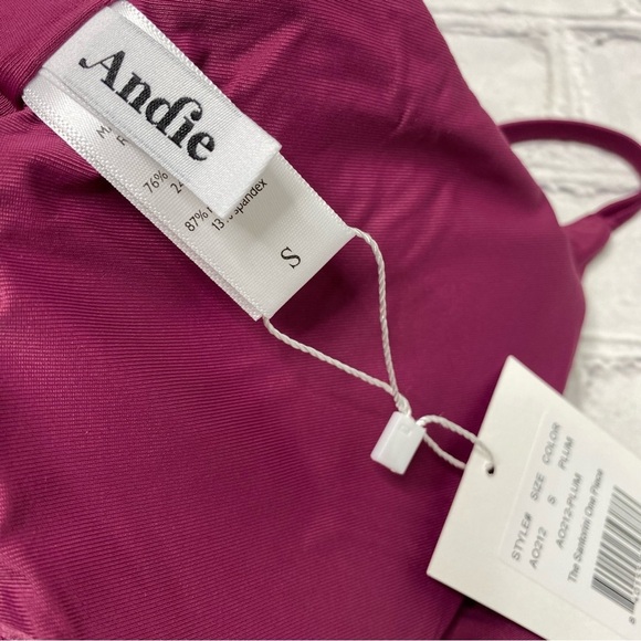 Andie The Santorini One Piece in Plum size Small NEW with tag - Picture 5 of 9